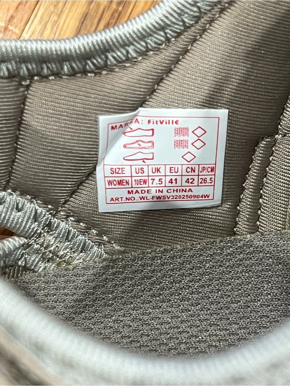 FitVille Women's FlexiWalk Sandal Grey Taupe Orthopedic Closed Toe Size 10EW